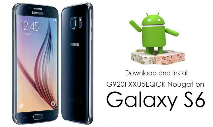 Descărcați Instalarea firmware-ului G920FXXU5EQCK Nougat pentru Galaxy S6 (SM-G920F)