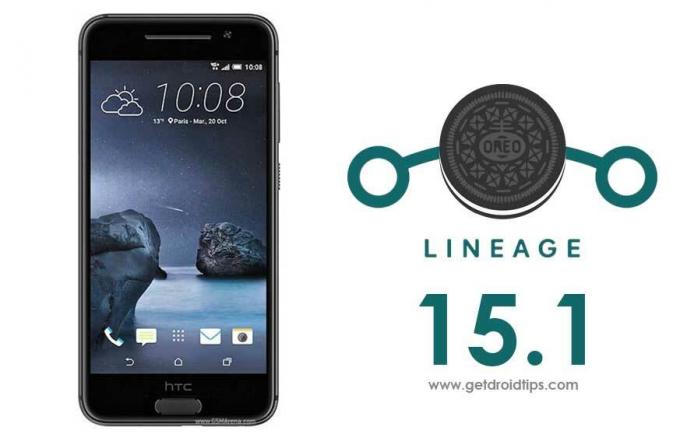 Téléchargez et installez le système d'exploitation officiel Lineage 15.1 sur HTC One A9