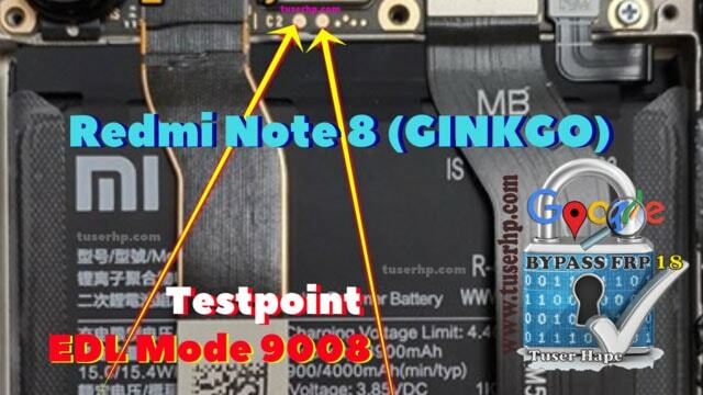 Redmi Note 8 ISP EMMC PinOUT | Zkušební bod | Režim EDL 9008