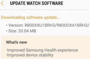 أول تحديث لبرنامج Galaxy Watch يتم تشغيله باستخدام R800XXU1BRH3