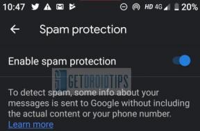 La protección contra correo no deseado para mensajes de Android se está implementando