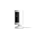 صورة تقديم كاميرا Ring Indoor Cam | كاميرا أمان عالية الدقة مدمجة ومدمجة مع خاصية التحدث ثنائية الاتجاه ، وتعمل مع Alexa | مع إصدار تجريبي مجاني لمدة 30 يومًا لخطة Ring Protect Plan | أبيض