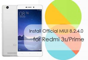 Nainstalujte si MIUI 8.2.4.0 Global Stable ROM pro Redmi 3s a 3S Prime