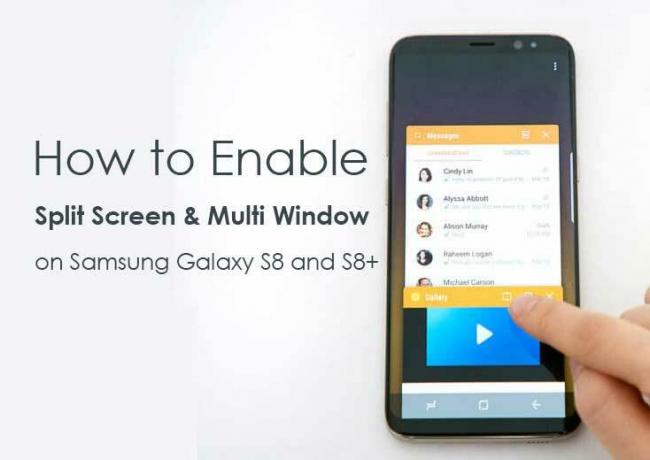 Jaetun näytön ja monen ikkunan ottaminen käyttöön Samsung Galaxy S8: ssa ja S8 +: ssa