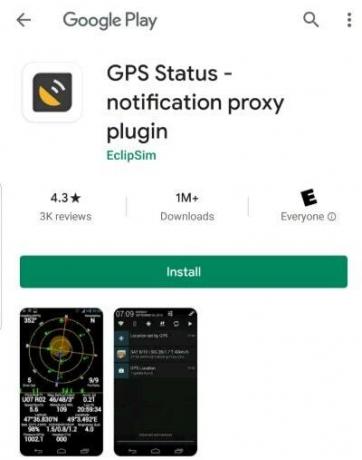 Samsung Galaxy GPS-status