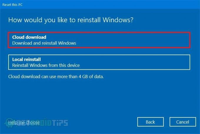 Sådan nulstilles din pc ved hjælp af Windows 10 Cloud Download-indstilling