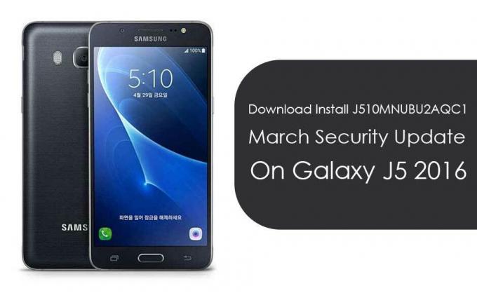 Download Installer J510MNUBU2AQC1 marts sikkerhedsopdatering på Galaxy J5 2016