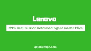 تنزيل Lenovo MTK Secure Boot Download Agent Files [MTK DA]