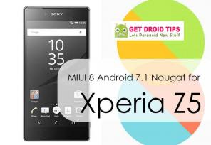 كيفية تثبيت MIUI 8 على البرنامج الثابت المخصص Xperia Z5 Nougat