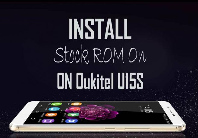 A hivatalos készlet ROM telepítése az Oukitel U15S-re