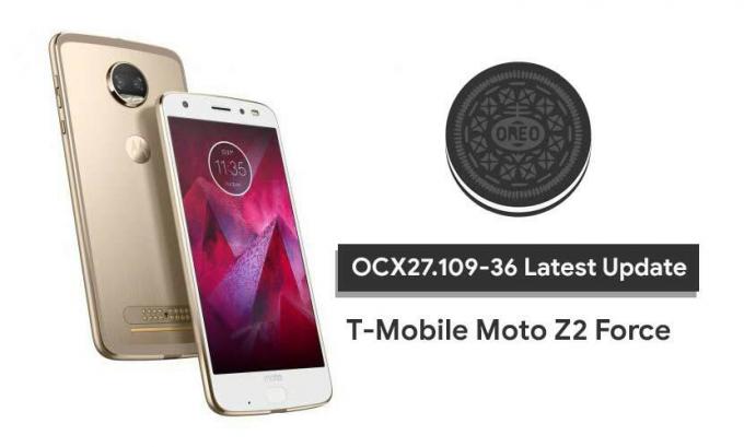 Загрузите и установите последнее обновление OCX27.109-36 на T-Mobile Moto Z2 Force