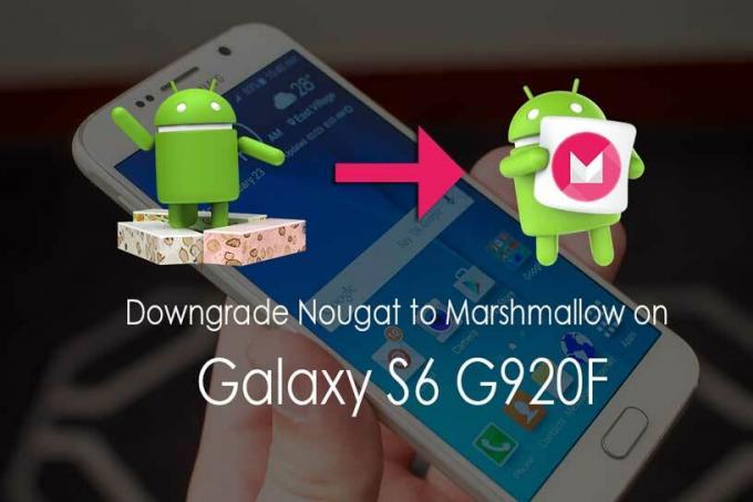 Hvordan nedgradere Galaxy S6 G920F fra Android Nougat til Marshmallow