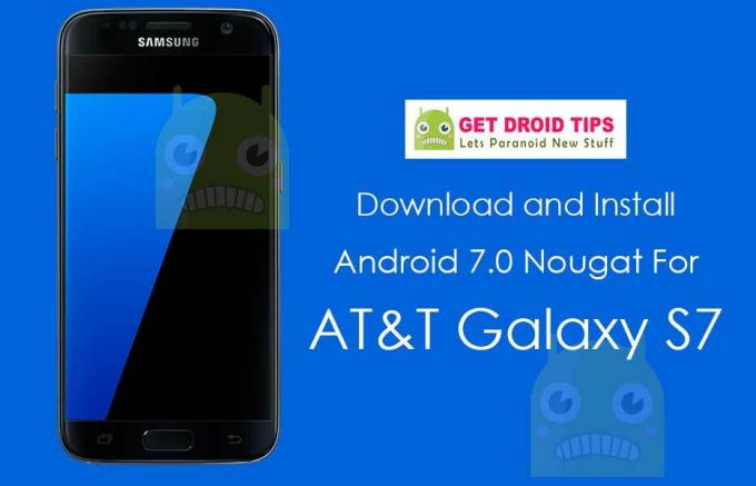 Ladda ner Installera Android 7.0 Nougat Firmware för AT&T Galaxy S7 G930U