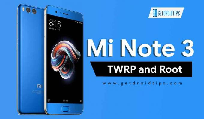 Comment rooter et installer la récupération TWRP pour Xiaomi Mi Note 3