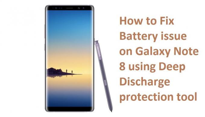 Åtgärda batteriproblemet på Galaxy Note 8 med hjälp av skyddet för djupt urladdning