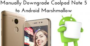 Cómo degradar Coolpad Note 5 de Android Nougat a Marshmallow