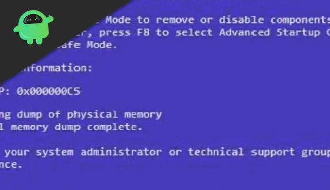 Jak naprawić błąd zatrzymania niebieskiego ekranu systemu Windows 0X000000C5