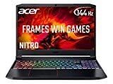 Zdjęcie Acer Nitro 5 AN515-55 15,6-calowy laptop do gier (Intel Core i7-10750H, 8 GB RAM, 512 GB SSD, NVIDIA GTX 1660Ti, wyświetlacz Full HD 144 Hz, Windows 10, czarny)
