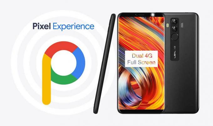 Laadige Pixel Experience ROM alla rakendusest Android 9.0 Pie Leagoo M9 Pro