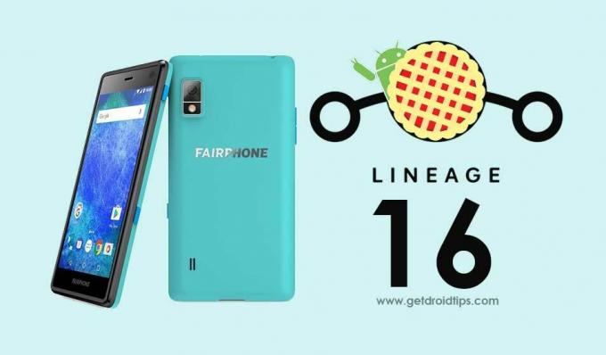 Descargue e instale Official Lineage OS 16 en Fairphone 2 (9.0 Pie)