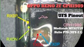 Oppo Reno 2F CPH1989 ISP UFS PinOUT
