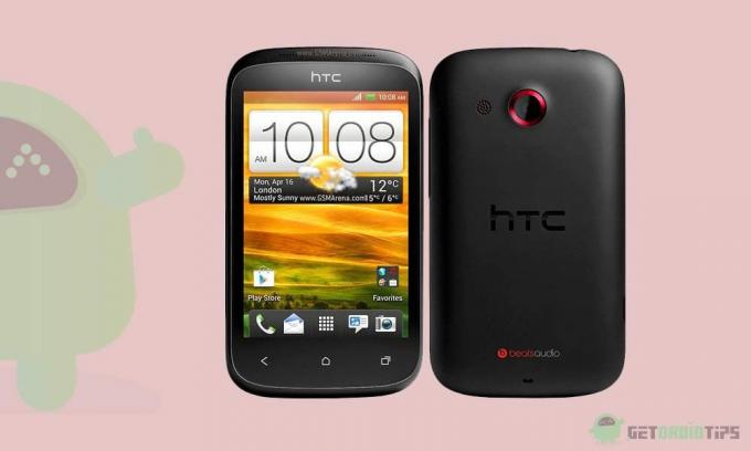 Kaip įdiegti oficialų TWRP atkūrimą „HTC Desire C“ ir jį išrauti
