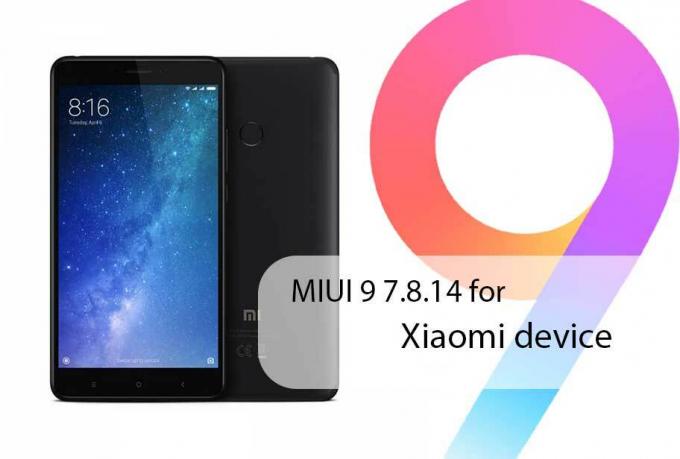 Laadige alla ja installige 7.8.14 MIUI 9 Mi Max 2 jaoks (hiina keel globaalseks)