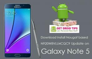 Stáhnout N920W8VLU4CQC9 Nougat Firmware pro Galaxy Note 5 Kanada