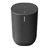 Image de Sonos Move - Le haut-parleur intelligent durable et alimenté par batterie pour une écoute en extérieur et en intérieur, noir, avec Alexa intégré
