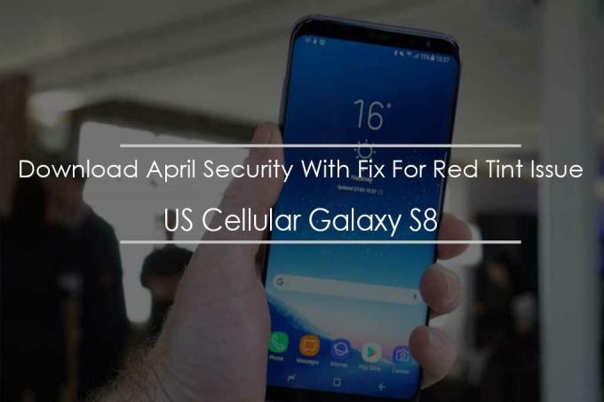 Kırmızı Ton Sorunu İçin Düzeltme ile ABD Hücresel Galaxy S8 İçin Güncelleme G950USQU1AQDE'yi İndirin