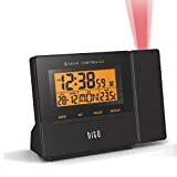 Pilt HITO Atomic Radio Controlled Projection Alarm Clock / Date, Temperature, Week, Alarm Status, Backlight -toiduga / akuga