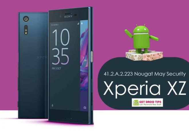 Download installation 41.2.A.2.223 Nougat May sikkerhedsopdatering til Xperia XZ F8331