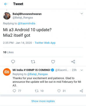 Actualizarea Xiaomi Mi A3 Android 10 este programată pentru jumătatea lunii februarie!