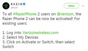 Razer Phone 2 iegūst Verizon sertifikātu: atrisinātas tīkla problēmas