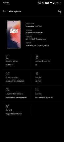oneplus 7T mar opdatering