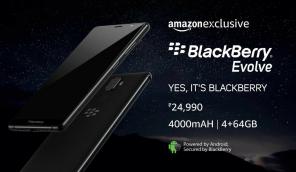 BlackBerry Evolve este disponibil în India începând cu 10 octombrie la Rs. 24.990 (340 dolari)