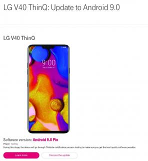 LG va lansa în curând actualizarea Android Pie pentru V40 ThinQ (T-Mobile)