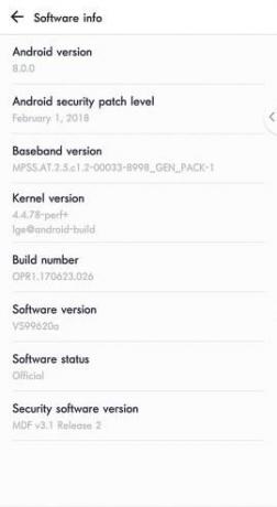 LG V30 VS99620a Android Oreo