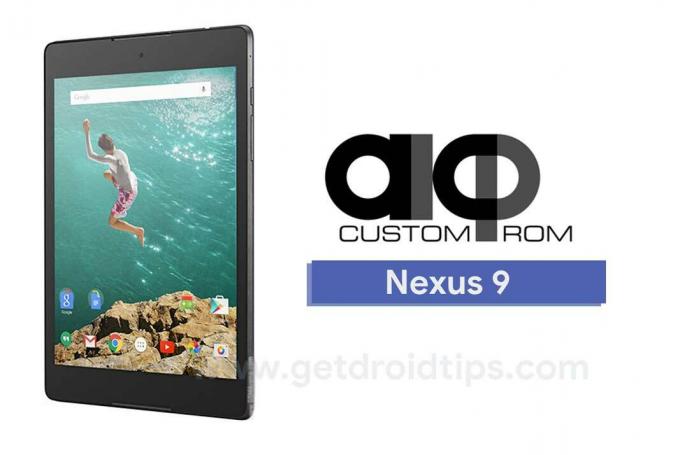 Lejupielādējiet un atjauniniet AICP 13.1 operētājsistēmā Nexus 9 (Android 8.1 Oreo)
