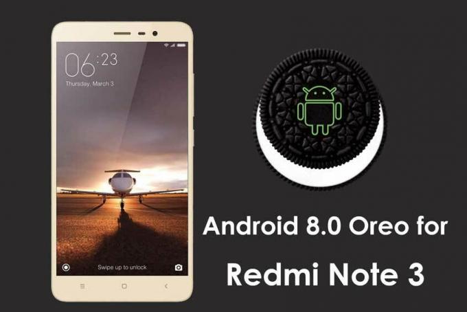 Android 8.0 Oreo per Redmi Note 3