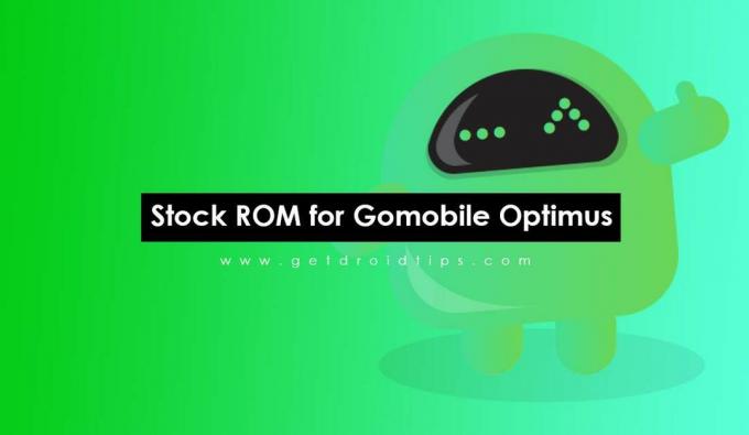 Stock ROM telepítése a Gomobile Optimus-ra [Firmware Flash File]