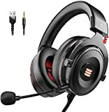 Obrázek EKSA 7.1 Surround Sound USB Gaming Headset with Noise Canceling Mic, LED Light, Headphones for PS4 / PS5 / Xbox One / PC / Switch with Detachable Mic & 3,5mm, USB Cables