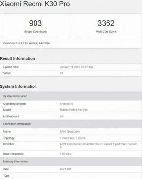يظهر Redmi K30 Pro في قائمة GeekBench ؛ Snapdragon 865 و 8 غيغابايت من ذاكرة الوصول العشوائي!