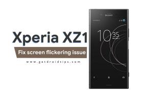 Sådan løses problemet med Sony Xperia XZ1-skærmflimrende