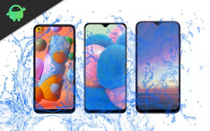 Samsung Galaxy A11, A31 og A41: Hvilken er vandtæt?