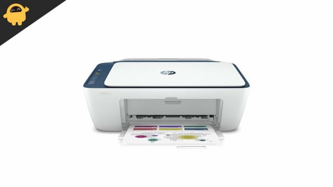 HP DeskJet 2700 nedrukā krāsu režīmā