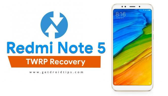 TWRP-palautuksen juurruttaminen ja asentaminen Xiaomi Redmi Note 5: lle (Vince)