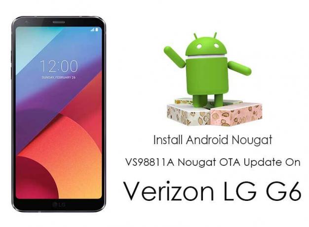 Instale la actualización VS98811A Nougat OTA en Verizon LG G6 (VS988)
