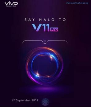 يكشف تاريخ إطلاق Vivo V11 Pro الهندي رسميًا: الشق القطري وبصمات الأصابع UD هي النقاط البارزة