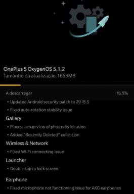 Installer nyeste OnePlus 5 / 5T Oxygen OS 5.1.2-oppdatering